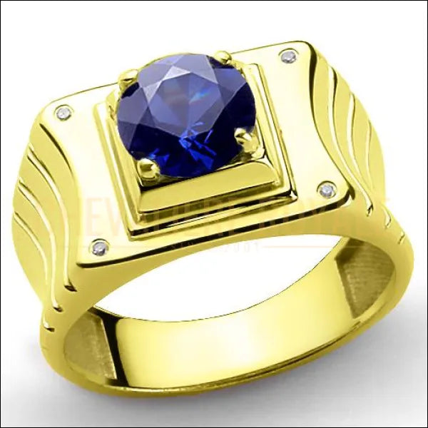 bague-chevaliere-or-14-carats-saphir-bleue-polyvalant