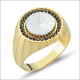 Chevalière homme or 14K avec les propriétés de la pierre d'onyx