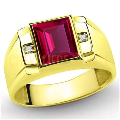 bague-chevaliere-homme-or-jaune-8-carats-rubis-rouge