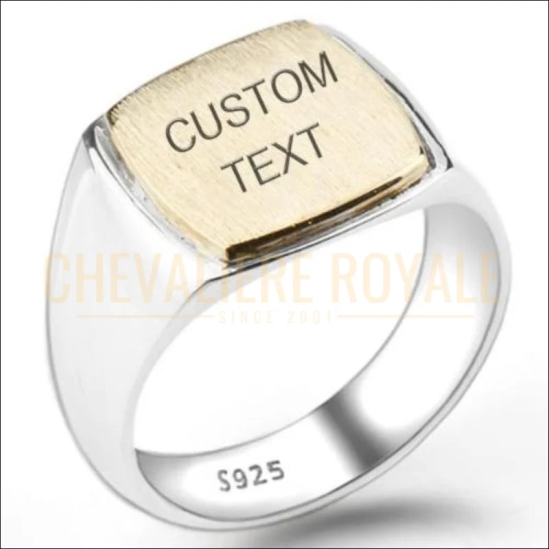 Chevaliere-homme-personnalisee-argent-gravure-logo