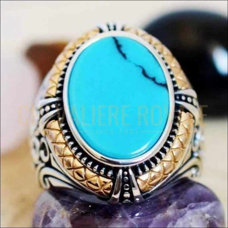 chevaliere-turquoise-homme-argent-bleue-fait-main