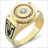 Chevalière hommes en or massif 14K 8.5 gr moderne et raffiné