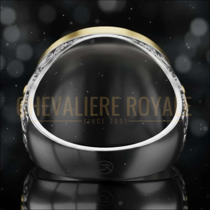 chevaliere-luxe-coq-gaulois-drapeau-francais-chevaliere-royale