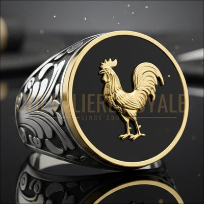 chevaliere-gaulois-coq-francais-pierre-onyx-chevaliere-royale