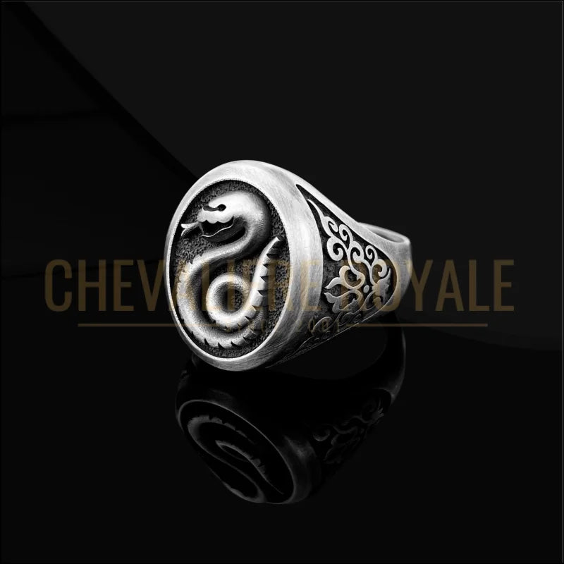 Chevalière  Massif Personnalisée – Gravée en Relief 3D-Chevaliere-royale