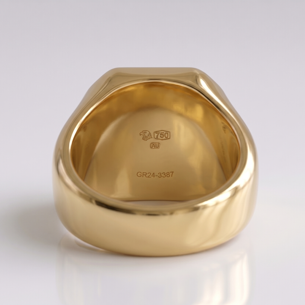 Chevalière Homme Or 18 Carats Personnalisée | Armoiries & Blason
