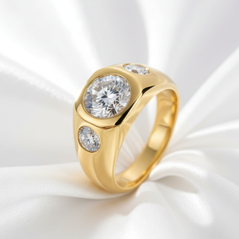 chevaliere-or-pierre-moissanite-chevaliere-royale