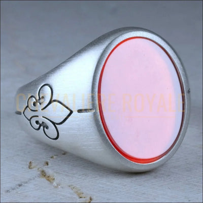 Chevalière Ovale Édition Limitée : Élégance en Argent Massif-Chevaliere Royale -