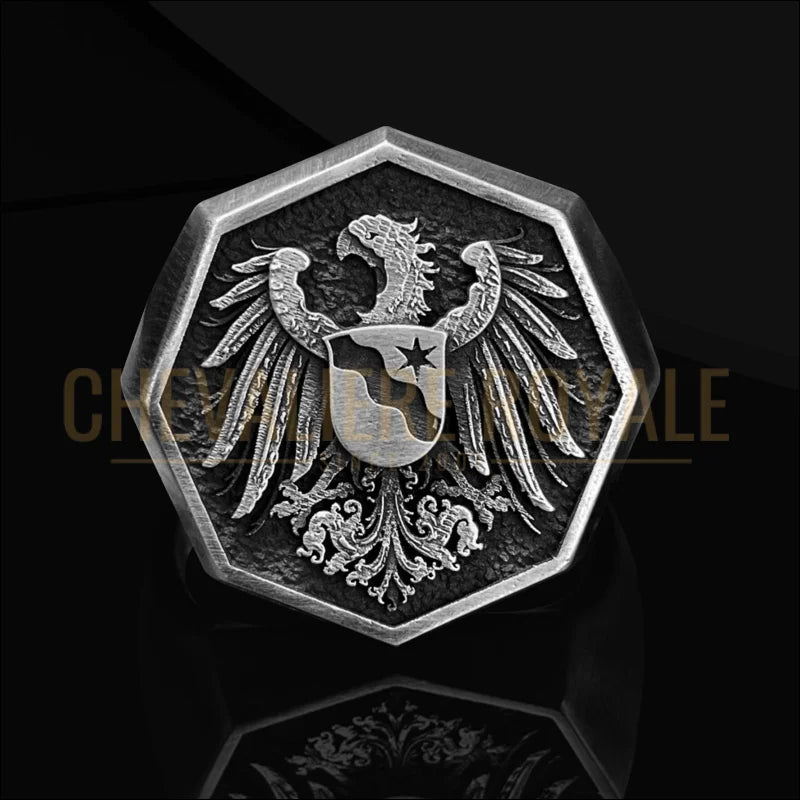 Chevalière Personnalisable-Armoiries –  Symbole de Force