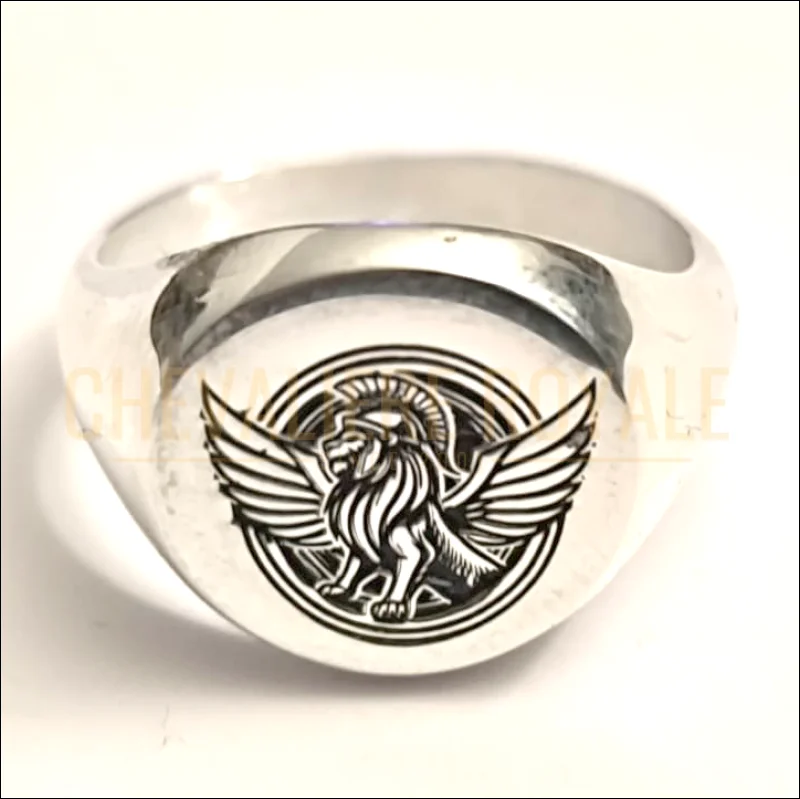 Chevalière personnalisable en argent massif style classique