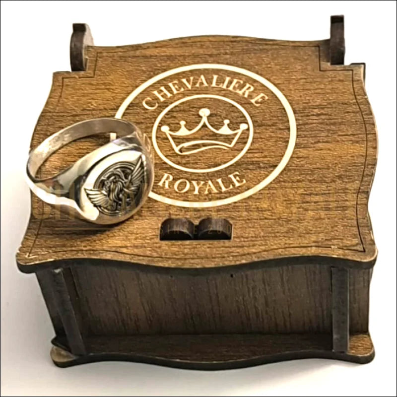 Chevalière personnalisable en argent massif style