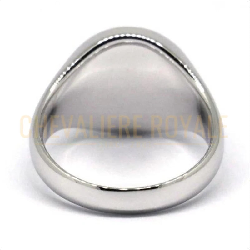 Chevalière personnalisable ert personnalisé en argent sterling forme ronde