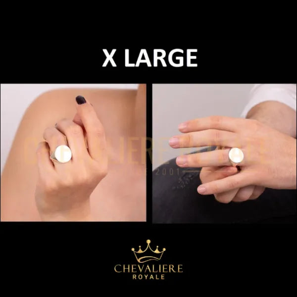 Chevalière pour homme et femme  personnalisable ronde une pièce d'héritage unique