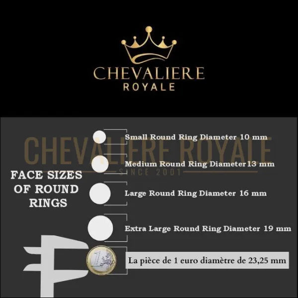 Chevalière personnalisable ronde une pièce d’héritage unique