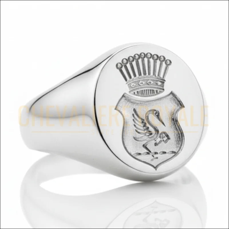 Chevaliere-personnalisee-grave-heraldique-forme-ovale-en-argent-massif-Chevaliere-Royale-2