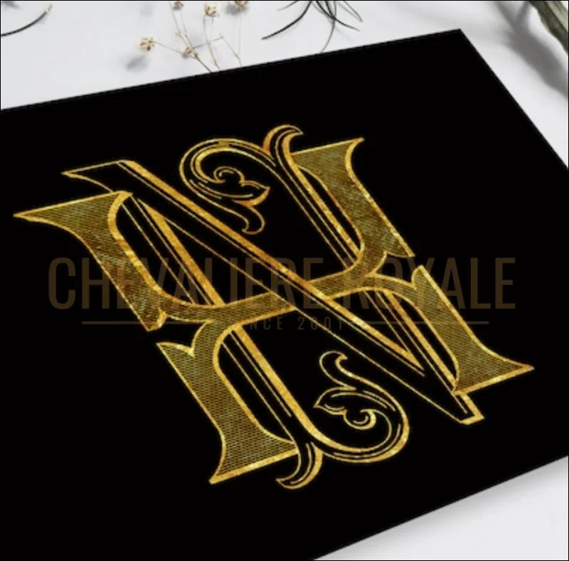Chevalière personnalisée avec initiales gravées – style