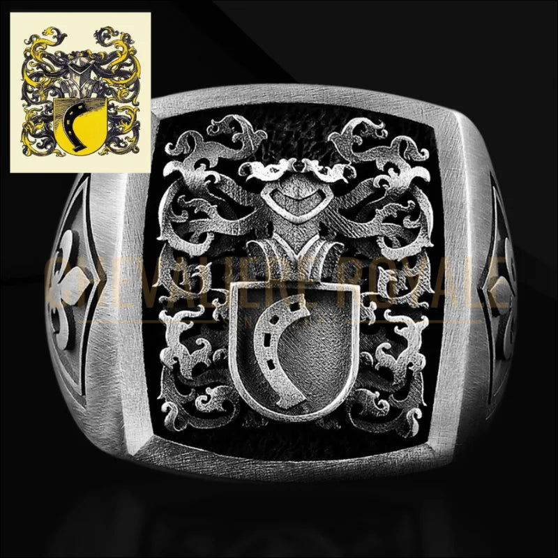 Chevalière personnalisée en argent pour homme