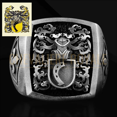 Chevalière personnalisée en argent pour homme
