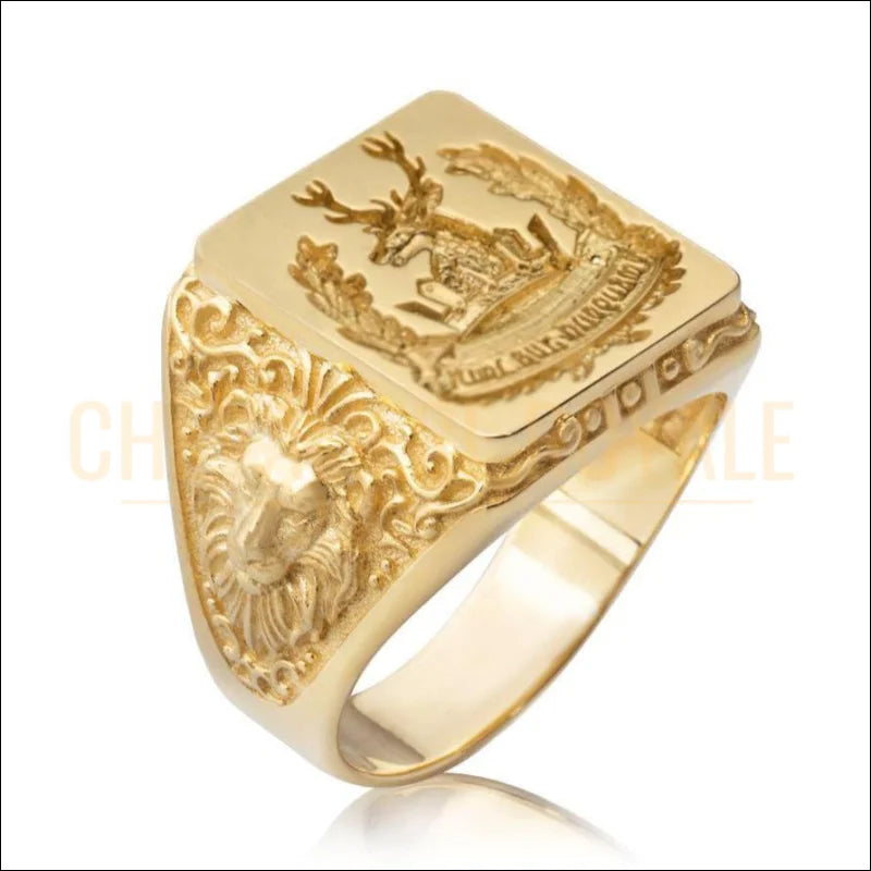 chevaliere-homme-personnalisée-style-héraldique-824