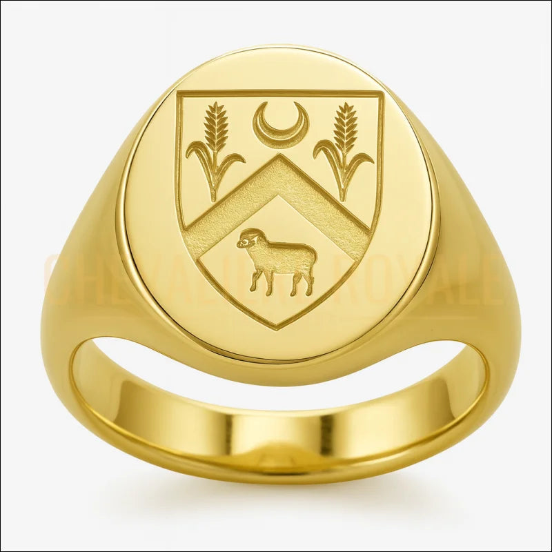 Chevalière personnalisée en or jaune (servas) v2