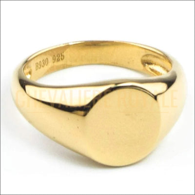 Bague Chevalière personnalisée pour femme en argent en or 18K