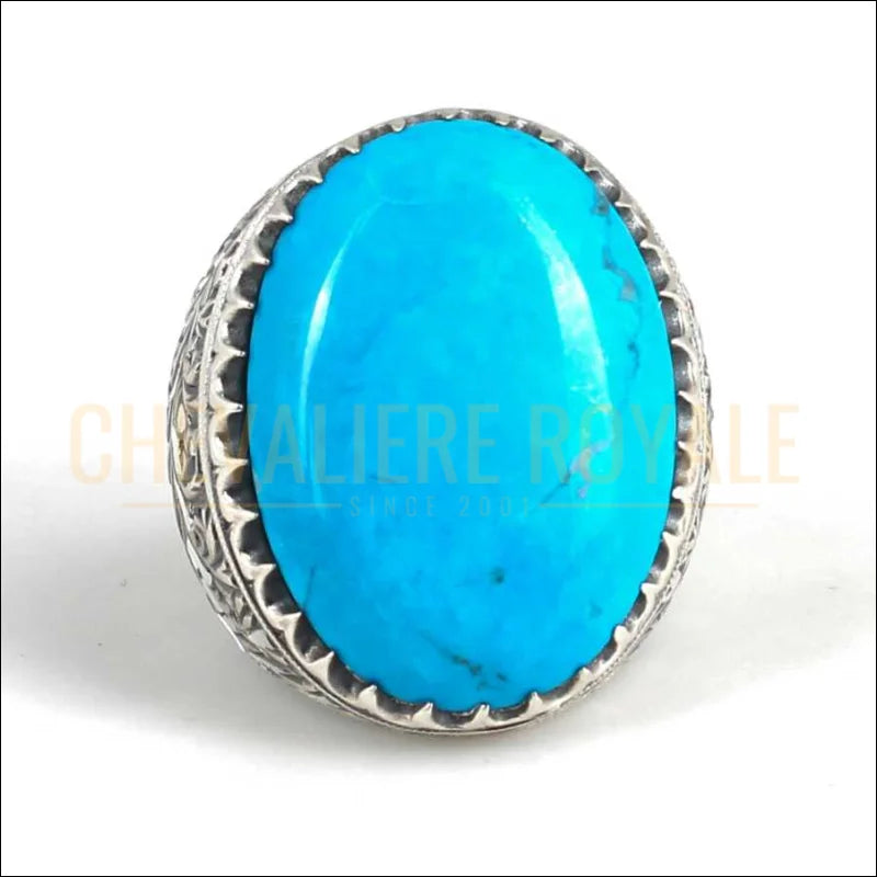 grosse-chevaliere-argent-bague-pierre-turquoise-pour-hommes-chevaliere-royale-1