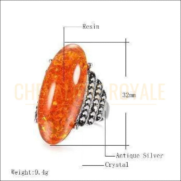 Chevaliere Royale : bague pour femme en alliage aspect allongé et ronde  9.4 gr