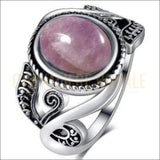 Chevalière pour femme encerclée d'une double bordure en argent