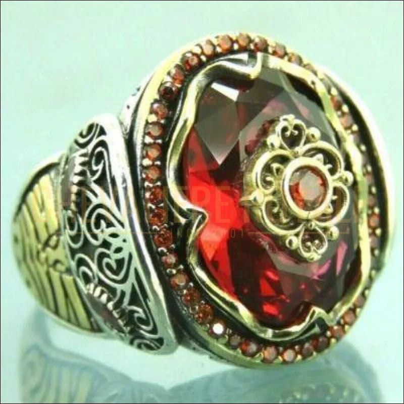 Chevalière homme artisanale en argent quartz brodé à la main 