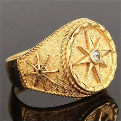 Chevalière pour homme en argent plaqué or jaune personnalisable