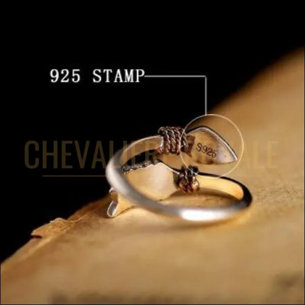 Chevaliere Royale - bague gothique  pour homme femme argent la flèche d'amour d'Eros bijoux pas cher