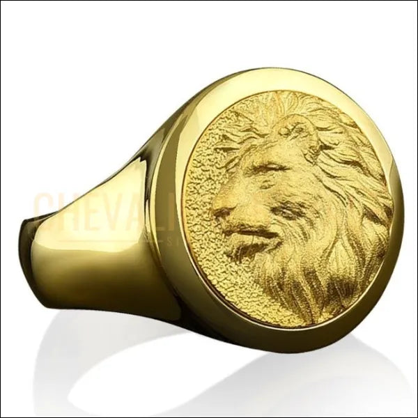 Chevaliere homme or lion sale