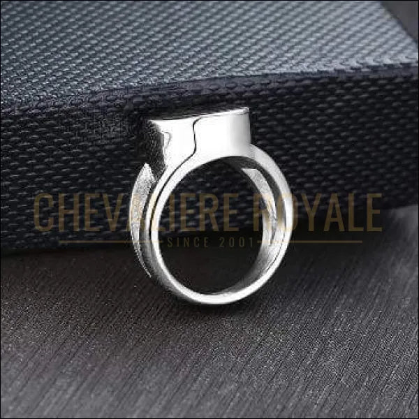 Chevalière royale bague pour homme personnalisable en acier urne crématoire pas cher