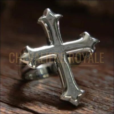 Chevalière royale pour hommes en argent religieuse la croix orthodoxe
