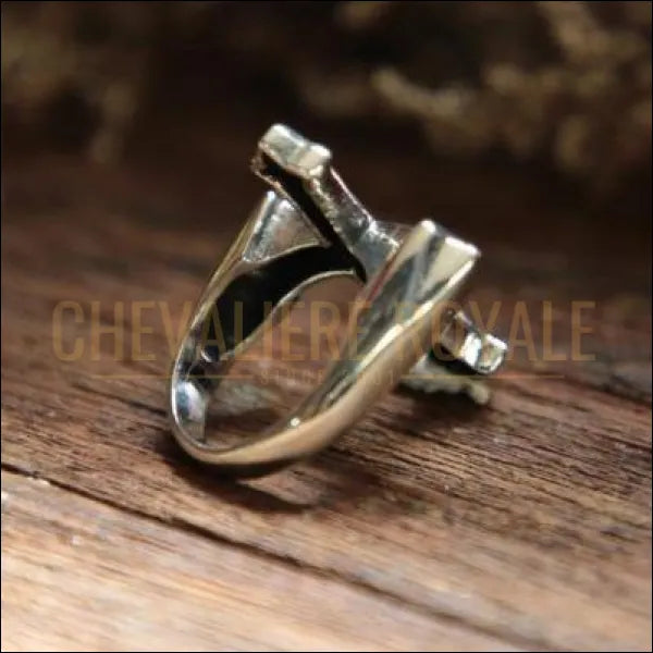 Chevalière royale pour homme argent religieuse la croix orthodoxe
