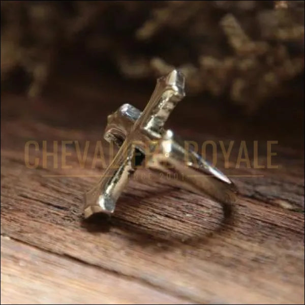 Chevalière royale pour homme en argent religieuse la croix orthodoxe