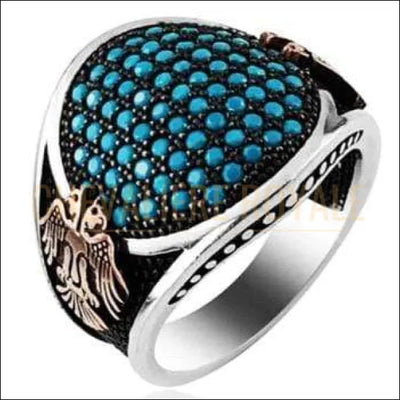 Chevalière pour hommes en argent un look majestueux - Chevalière Royale 