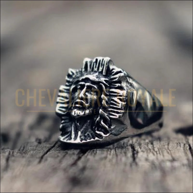 Chevaliere royale religieuse Christ fils de Dieu pour hommes en acier 