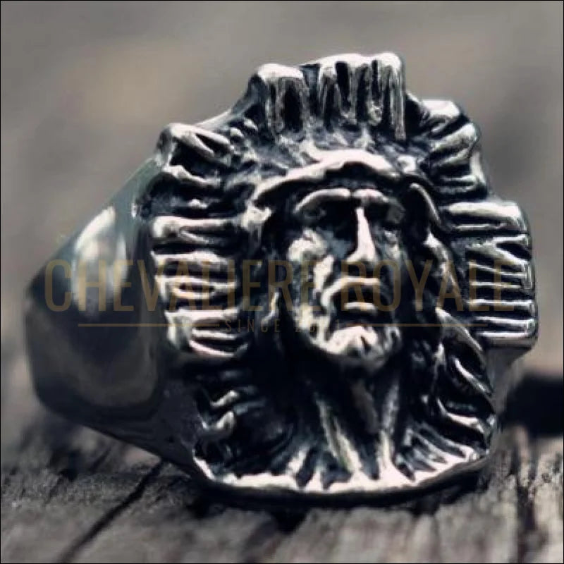 Chevaliere royale religieuse Christ fils de Dieu pour hommes en acier 