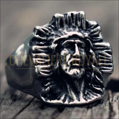 Chevaliere royale religieuse Christ fils de Dieu pour hommes en acier 