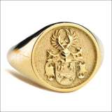 Chevalière ronde – Armoiries, blason et personnalisation