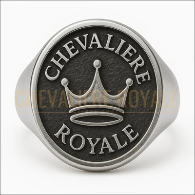 Chevalière ronde – Gravure blason et armoirie en relief-chevaliere-royale-prestige-2025