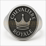 Chevalière ronde – Gravure blason et armoirie en relief