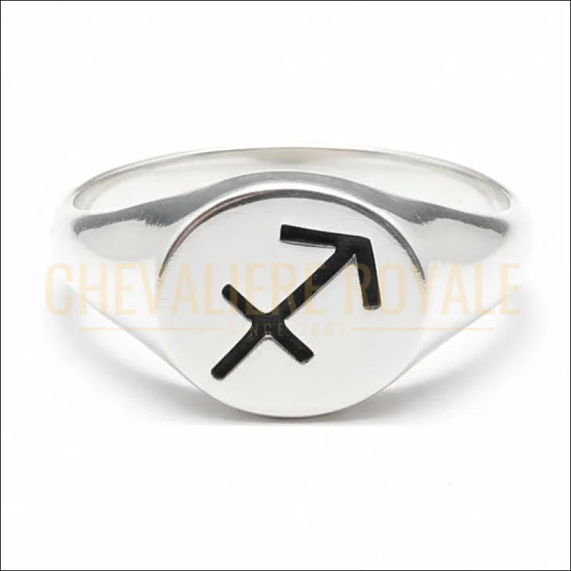 Bague-Sagittaire-Femme-Argent-Massif–Gravure-Astrologique-Sagitaire-Chevaliere-Royale