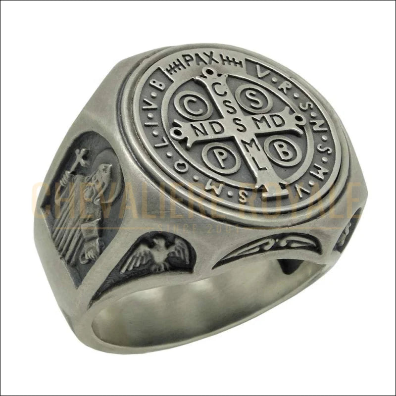 bague-pour-hommes-saint-benoit-chevaliere-royale