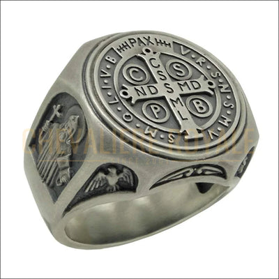 bague-pour-hommes-saint-benoit-chevaliere-royale