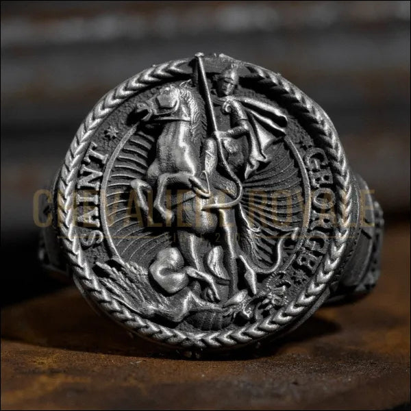 Chevalière - Saint Georges et le Dragon |  CHEVALIERE ROYALE-12