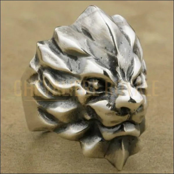 Chevaliere-tete-de-lion-argent-massif-design-3D-pouvoir