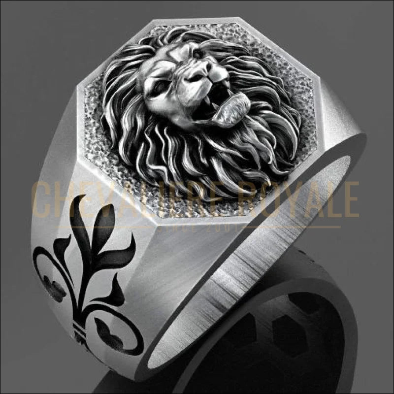 Chevaliere tete de lion homme sale