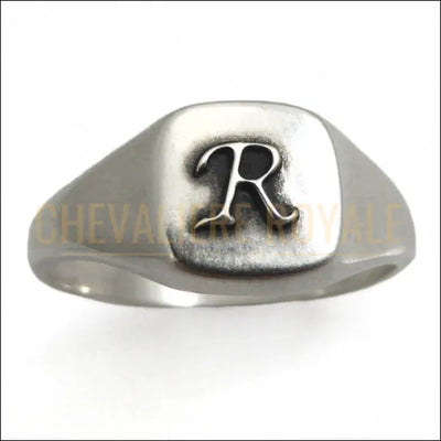Chevalière Unisexe en Argent massif : Cadeau Personnalisé Unique-Chevalière Royale - 